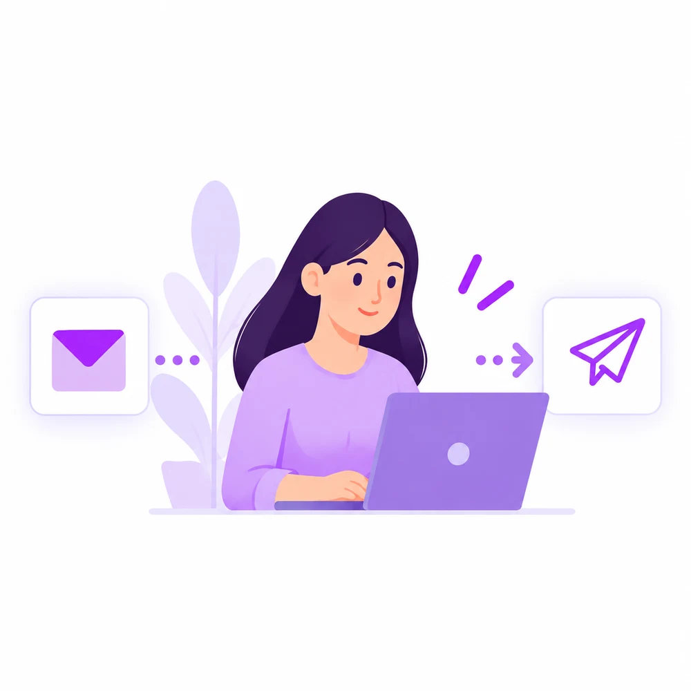A team member handles the request without AI.